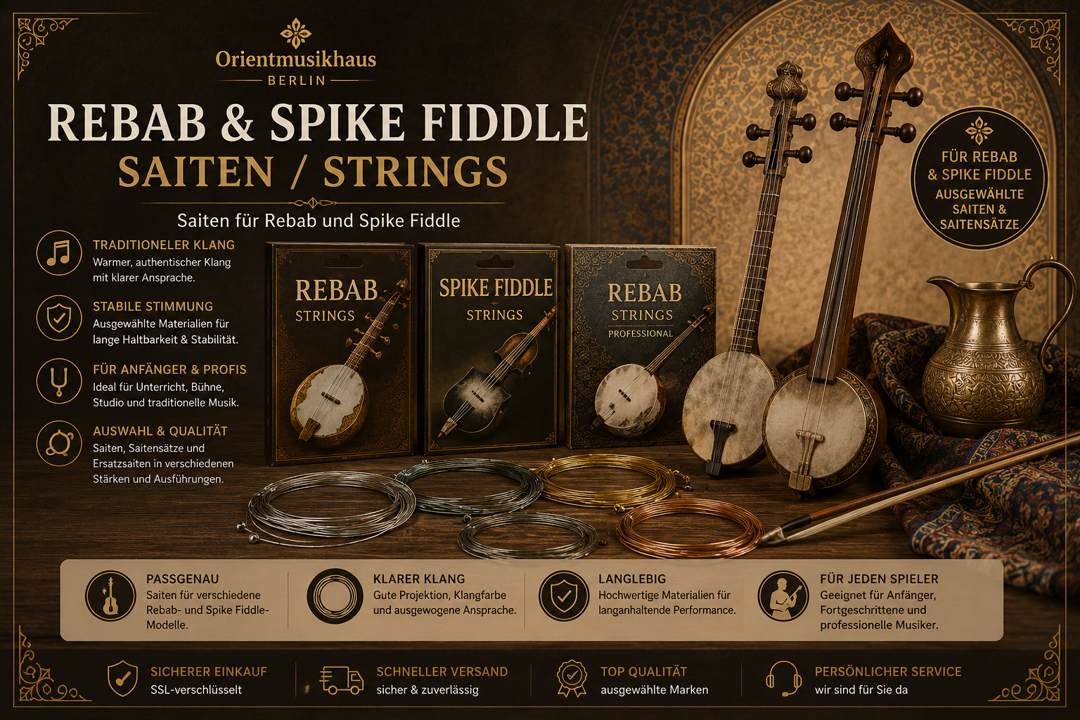 Rebab & Spike Fiddle Saiten / Strings category icon/image